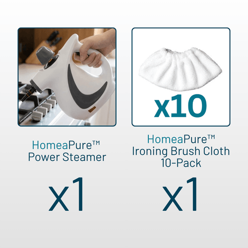 HomeaPure™ Power Steamer Bundle