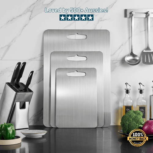 HomeaPure™ Stainless Steel Titanium Alloy Chopping Board