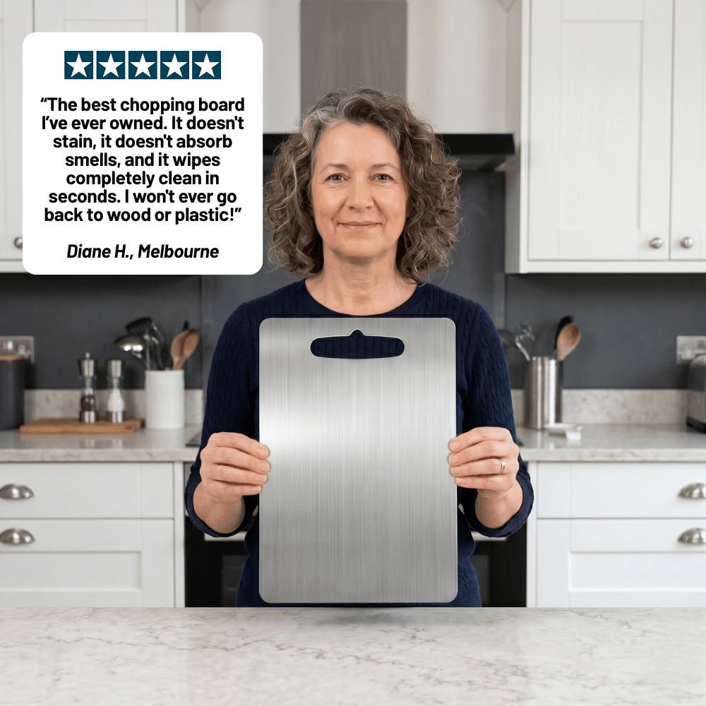 HomeaPure™ Ultra Thin Stainless Steel Chopping Board