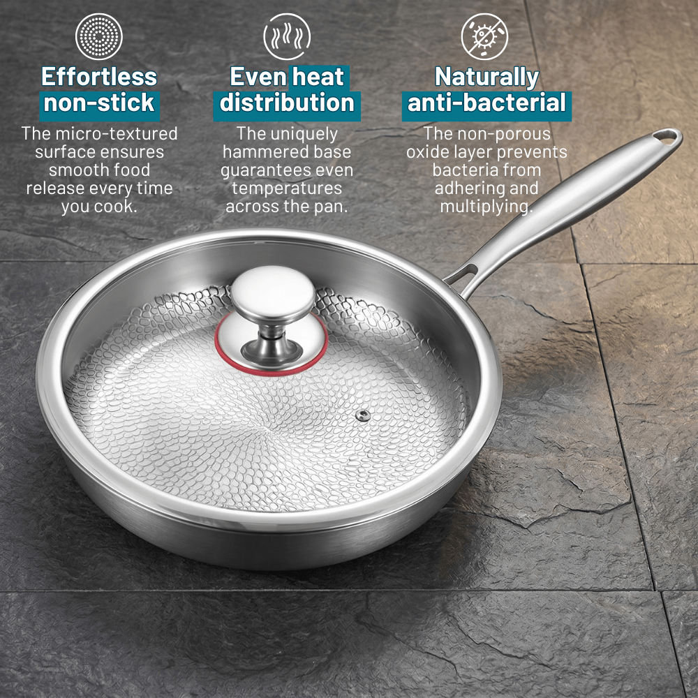 HomeaPure™ Titanium Hammered Pan Pro - 30cm
