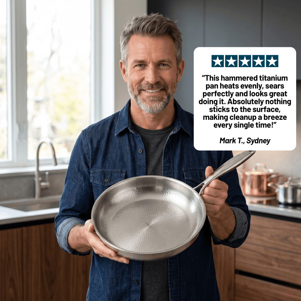 HomeaPure™ Titanium Hammered Pan Pro - 30cm