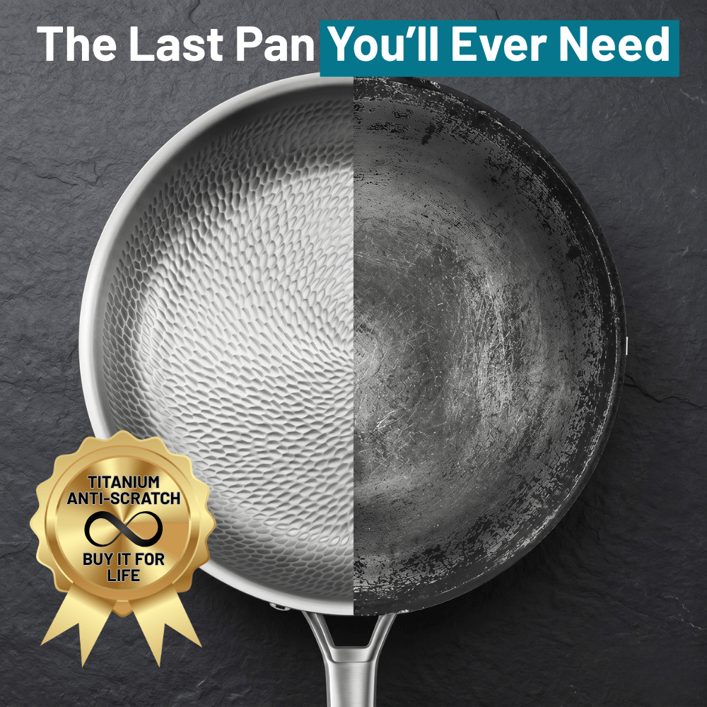 HomeaPure™ Titanium Hammered Pan Pro - 30cm