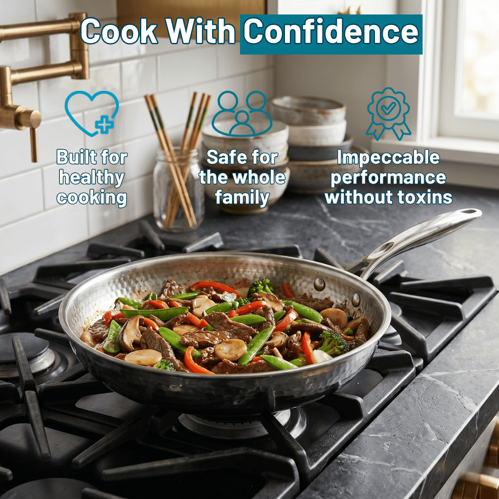 HomeaPure™ Titanium Hammered Pan Pro - 30cm