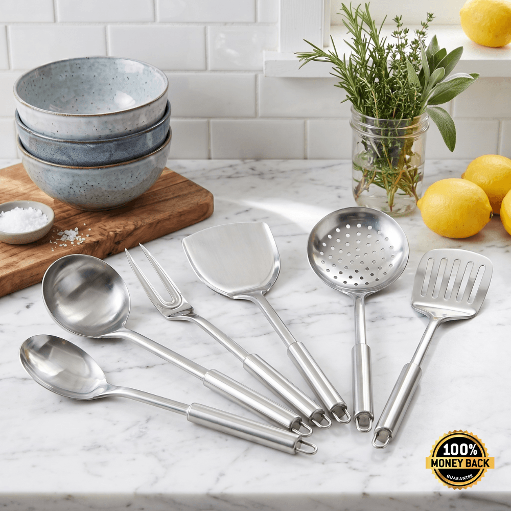 HomeaPure™ 6-Piece Stainless Steel Utensil Set